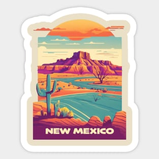 New Mexico Vintage Design Sticker